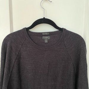 J. Crew Men's 100% Cotton Grey Crewneck Sweater